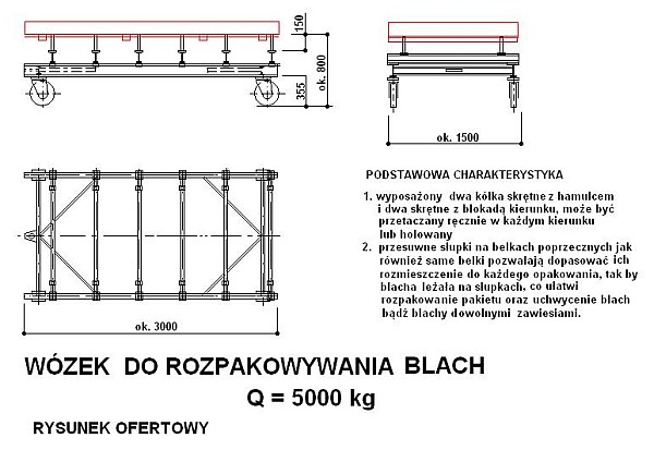 Wózek 5 ton